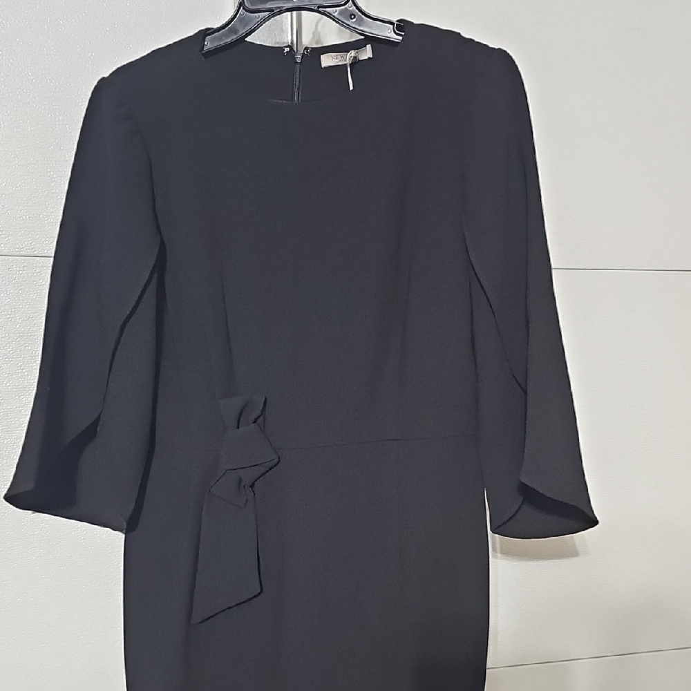 Newbury Street Elegant Black Dress With Statement Sleeves